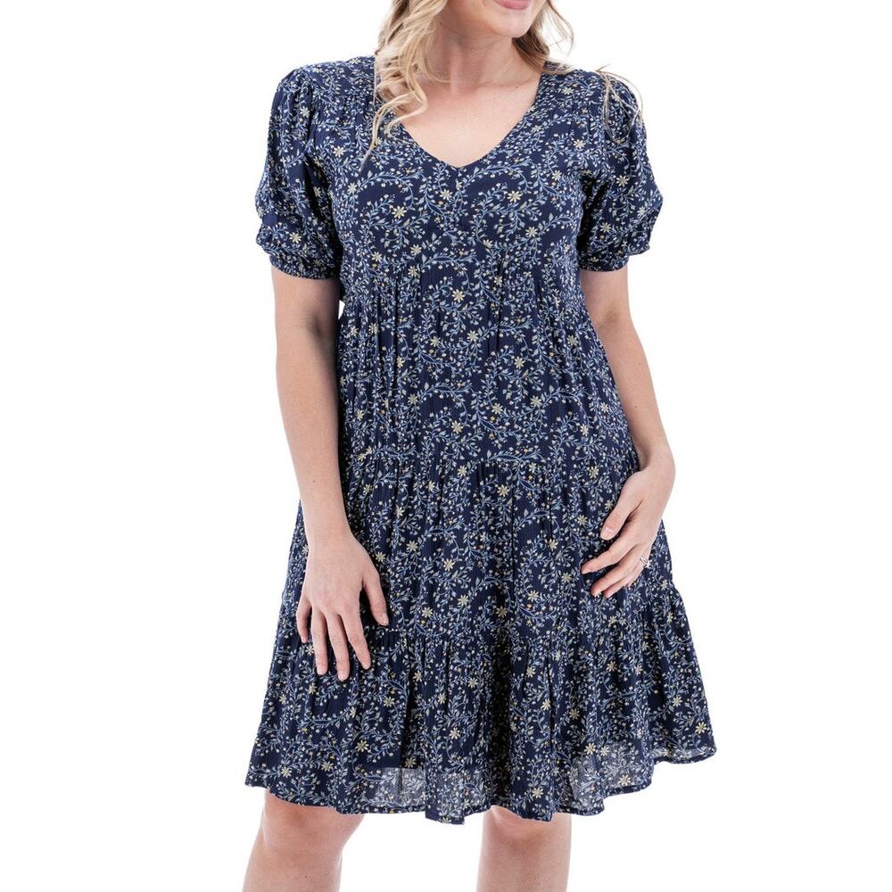 Aventura Francesca Milkmaid Dress Cottage Farmhouse Coastal Bohemian - Size M